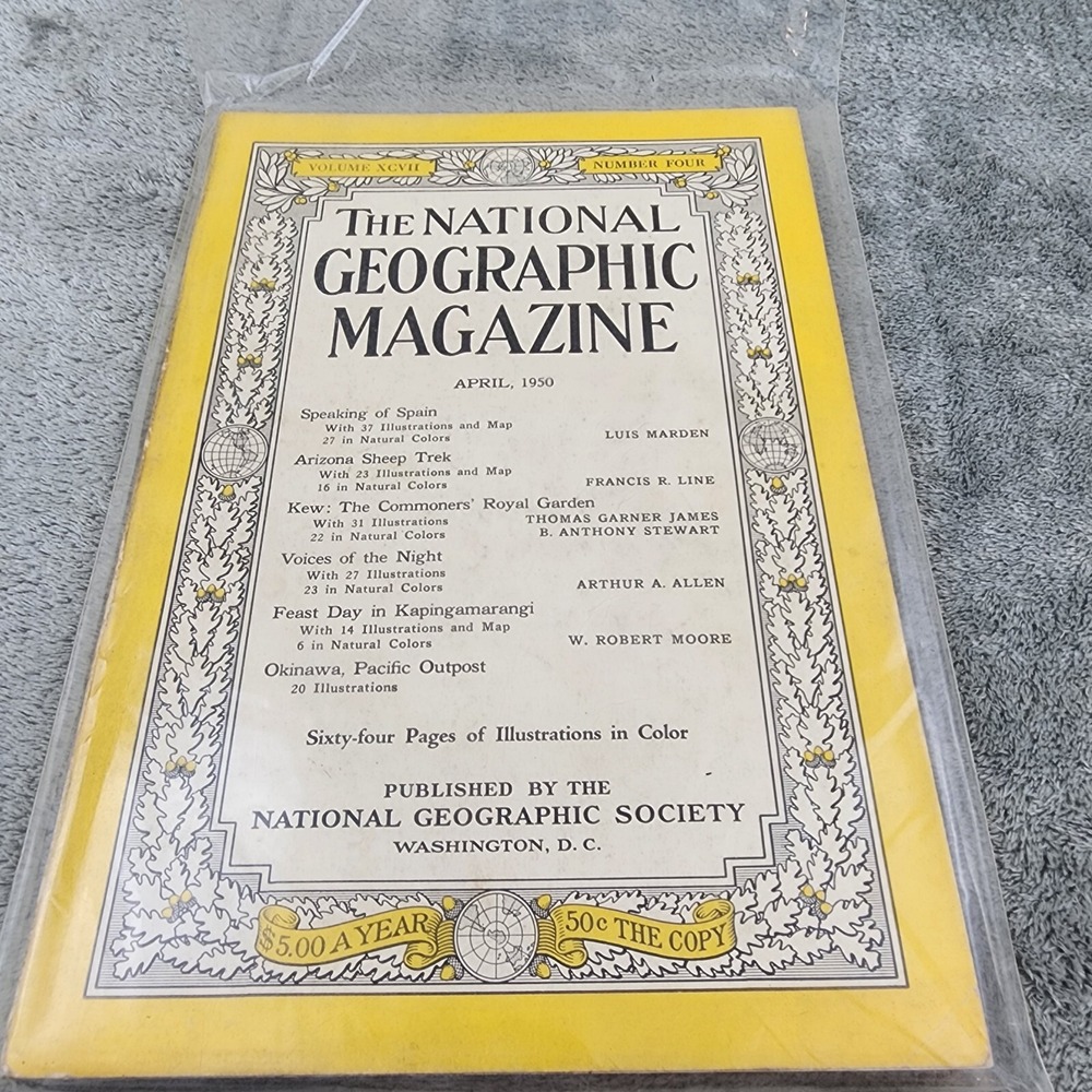 National Geographic Magazine April 1950 No‎ Insert